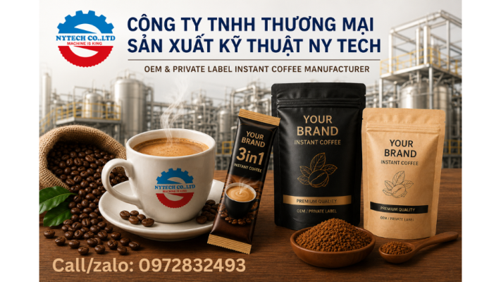 nhận gia công cà phê hòa tan